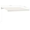Freestanding Manual Retractable Awning 157.5"x118.1" Cream