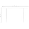 Manual Retractable Awning with Posts 157.5"x118.1" Blue and White