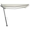 Freestanding Manual Retractable Awning 157.5"x118.1" Cream