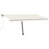 Freestanding Manual Retractable Awning 157.5"x118.1" Cream