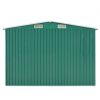 Garden Shed 101.2"x192.5"x71.3" Metal Green