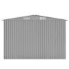Garden Shed 101.2"x228.3"x71.3" Metal Gray