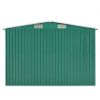 Garden Shed 101.2"x228.3"x71.3" Metal Green