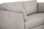 Matias Loveseat, Dusty White Leather YJ