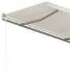 Freestanding Manual Retractable Awning 157.5"x118.1" Cream