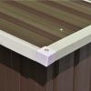 Garden Shed 101.2"x192.5"x71.3" Metal Brown