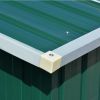 Garden Shed 101.2"x192.5"x71.3" Metal Green