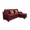 Cleavon II Sectional Sofa & 2 Pillows in Red Linen  YJ