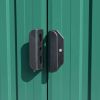 Garden Shed 101.2"x192.5"x71.3" Metal Green
